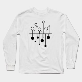 Geometric Circuit Trees Long Sleeve T-Shirt